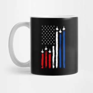 Air Force US Veterans 4th of July T shirt - Merica Flag T-Shirt Mug